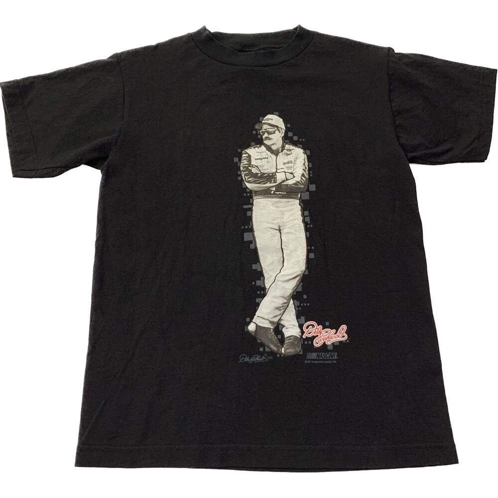 Dale Earnhardt Vintage NASCAR Graphic Tee Shirt Youth Boys 10-12 Nascar Driver